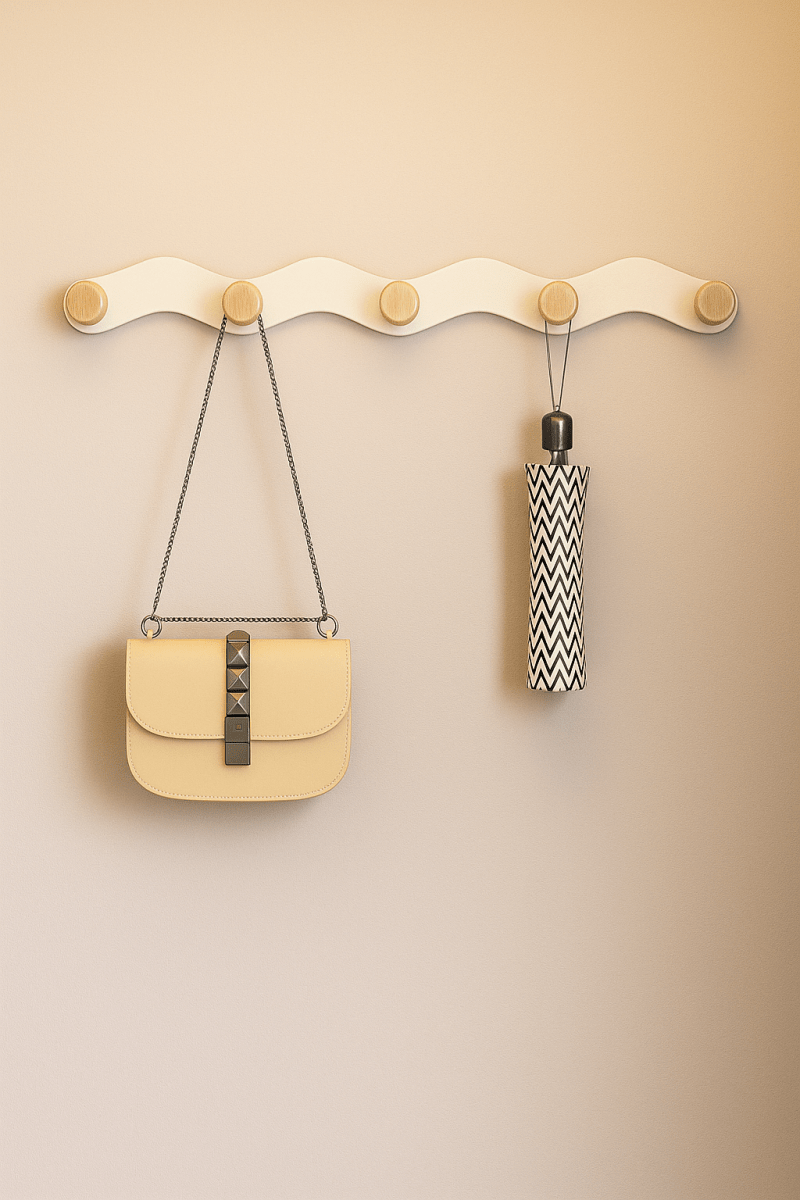 Porte Manteau Blanc et Bois - L'industrie du porte manteau