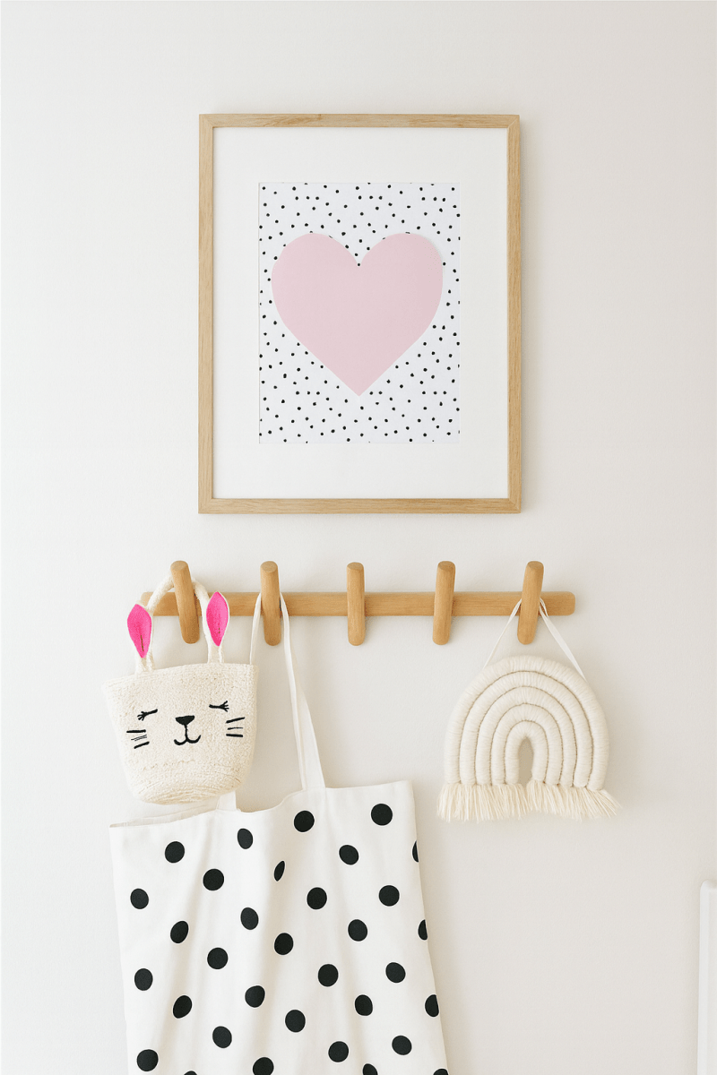 L'industrie du porte manteau 5 Hook Porte Manteau Mural Bois Design