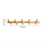 L'industrie du porte manteau 5 Hook Porte Manteau Mural Bois Design